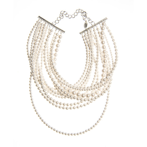 Colier Kiara perle Swarovski White Pearl