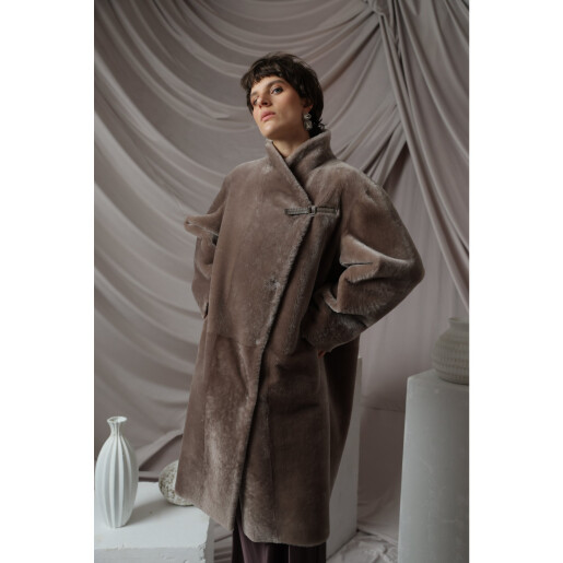 Haina blana miel merinos tuns, tan taupe, 90cm