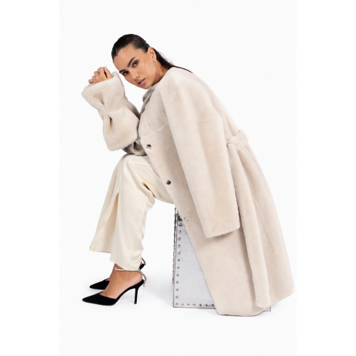 Haina shearling reversibil merinos spaniol ultra-thin, 90cm