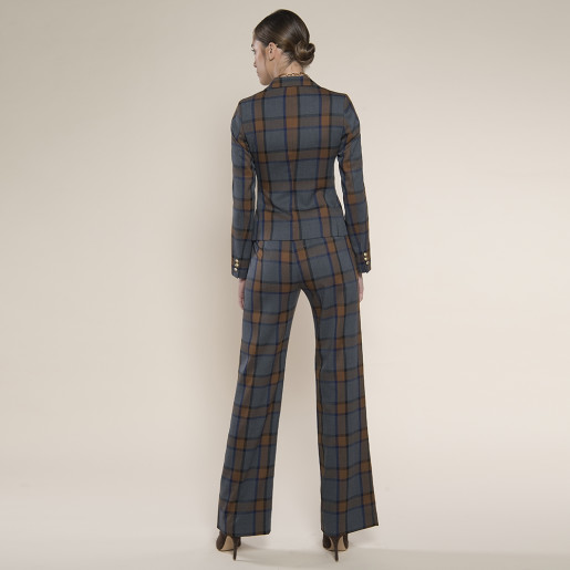 Sacou  cambrat carouri, stofa PSE