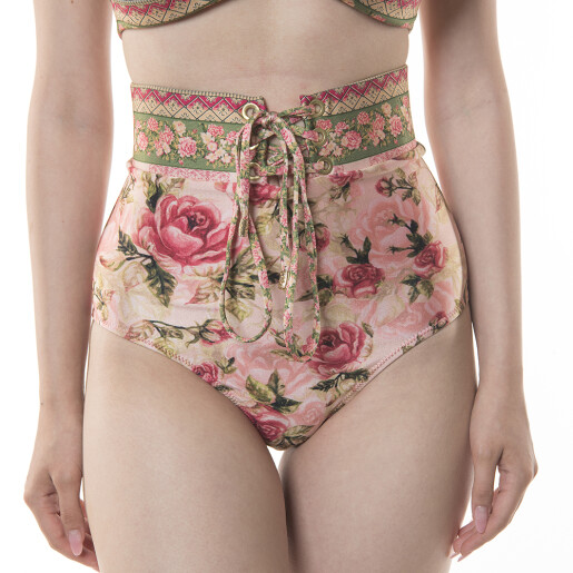 Bikini brazilian, inalt ,capse si cordon, Secret Garden