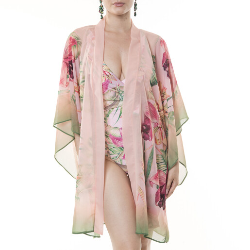 Kimono scurt deschis voal, Wild Orchid