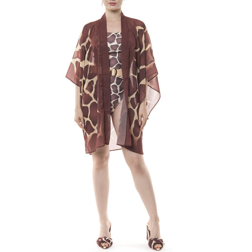Kimono scurt  voal, Safari Vibe