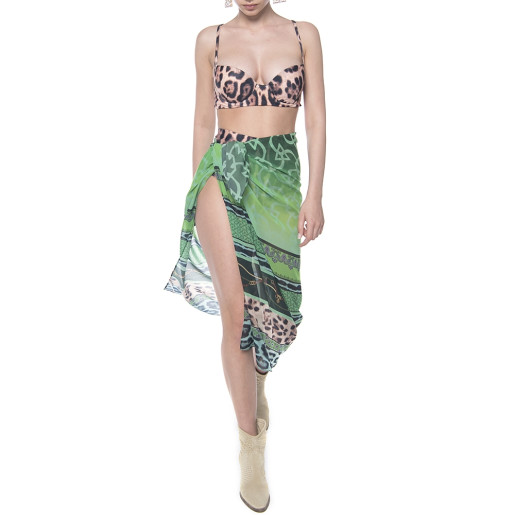 Pareo Green jewel, 112x132cm, voal