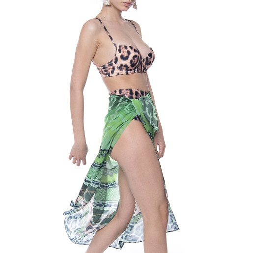 Pareo Green jewel, 112x132cm, voal
