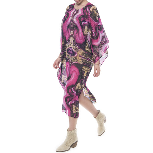 Kimono voal, imprimeu Summer Kiss