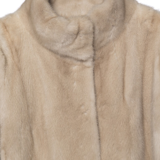 Haina blana naturala vizon, palomino, 63cm