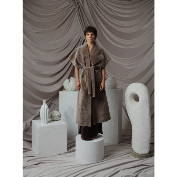 Vesta miel South African, tuns 3D, taupe, 115cm