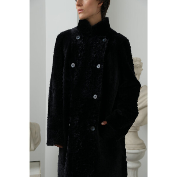 Haina shearling military, dark blue, 90cm