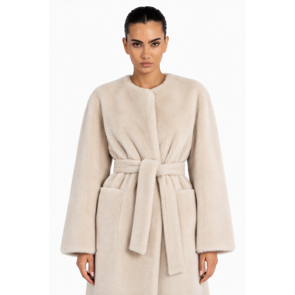 Haina shearling reversibil merinos spaniol ultra-thin, 90cm