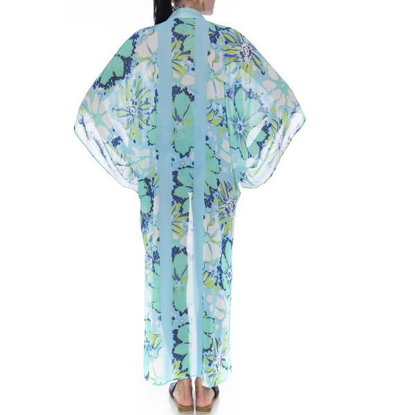 Kimono deschis Aqua Marine, voal 