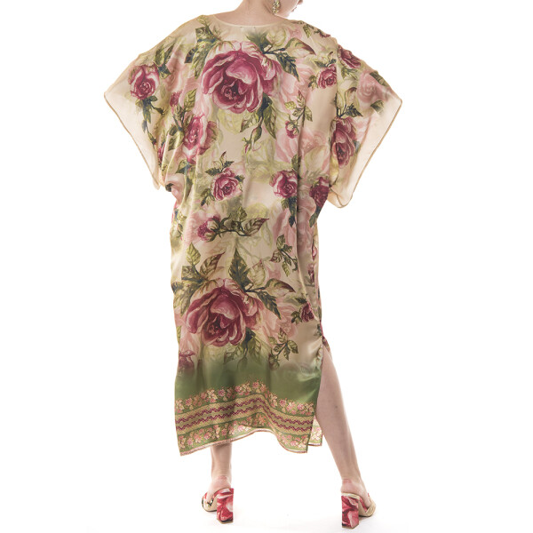 Caftan matase naturala 100%, Secret Garden