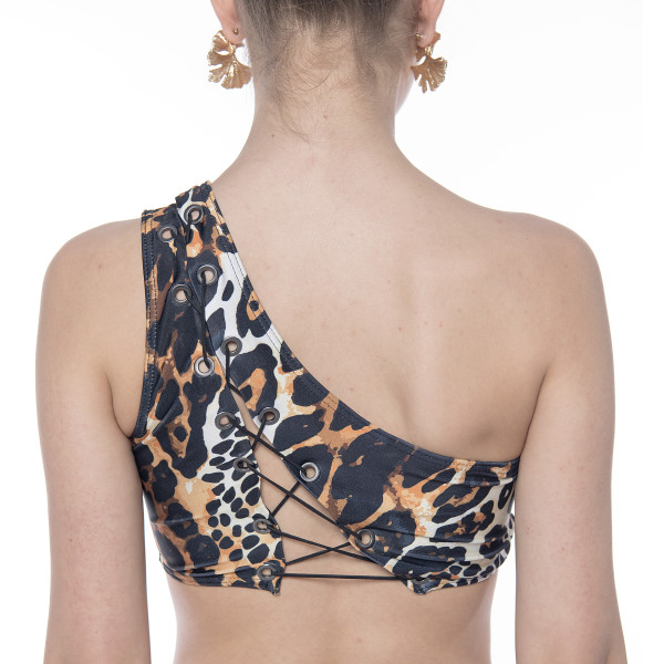 Sutien baie Wild Mood, bustiera pe un umar reglabila cu snur si capse