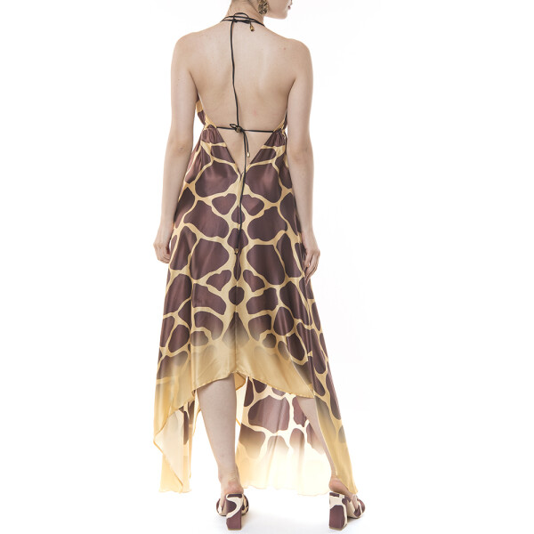 Rochie asimetrica matase naturala 100%, Safari Vibe