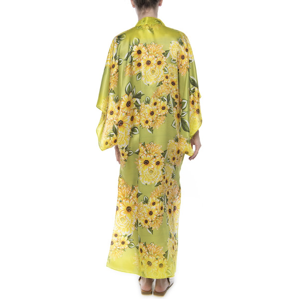 Light kimono, veil, Sun Flower Bloom print