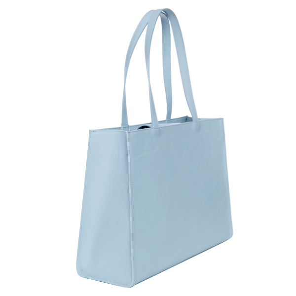 Geanta plaja Dreamy Bleu, dimensiune 30x40x15cm, piele naturala 100% 