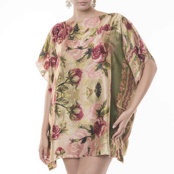 Rochie mini matase naturala 100%, Secret Garden