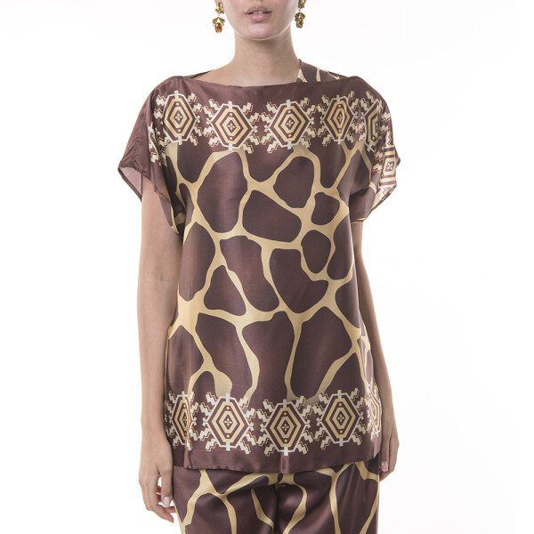 Bluza  matase naturala 100%, Safari Vibe