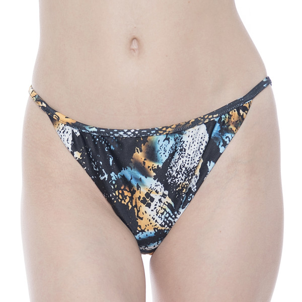 Slip baie Blue Dots Snake, brazilian talie joasa cu sistem reglabil cu 2 inele