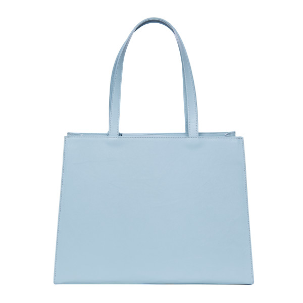 Geanta plaja Dreamy Bleu, dimensiune 30x40x15cm, piele naturala 100% 