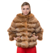 Jacheta blana naturala raton, papyrus, 65cm