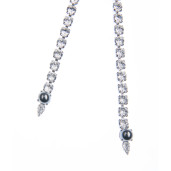 Colier Amma perle Swarovski Jet Pearl, cristale Swarovski