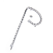 Cercei singular Ines cristale Swarovski Crystal Clear