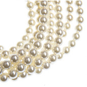 Necklace Leah Pearls Swarovski Cream Pearl