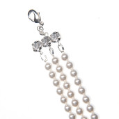 Colier Clarisa perle Swarovski White Pearl, cristale Swarovski