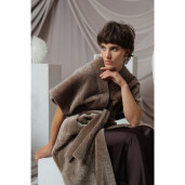 Vesta miel South African, tuns 3D, taupe, 115cm