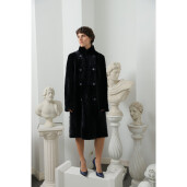 Haina shearling military, dark blue, 90cm