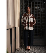 Camasa tip sacou din cavalinno (ponei), cow print, 65cm