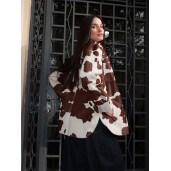 Camasa tip sacou din cavalinno (ponei), cow print, 65cm