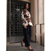 Camasa tip sacou din cavalinno (ponei), cow print, 65cm