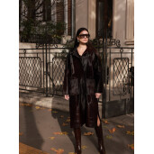 Haina lunga cavalinno (ponei), dark brown, 107cm