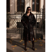 Haina lunga cavalinno (ponei), dark brown, 107cm