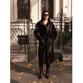 Haina lunga cavalinno (ponei), dark brown, 107cm