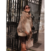 Jacheta reversibila shearling merino spaniol, bej, 50cm