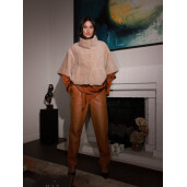 Jacheta maneci 3/4 blana tip lana