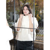 Jacheta blana tip lana miel Australian 