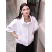 Jacheta blana tip lana miel Australian 