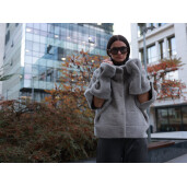 Jacheta shearling reversibila merinos spaniol, 50cm