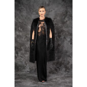 Allure Obsidienne Capă Blană Naturală Raton Negru 100 cm| PAISI Art Fur