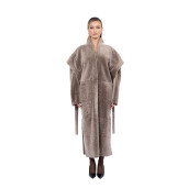 Palton shearling persan cu cordon, tip cojoc, culoare speciala, 100cm