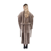 Palton shearling persan cu cordon, tip cojoc, culoare speciala, 100cm