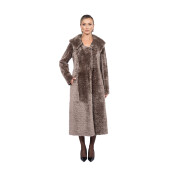Palton shearling persan cu revere largi, tip cojoc, culoare speciala, 11cm
