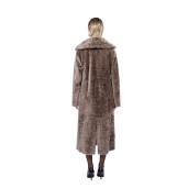 Palton guler larg, tip cojoc, shearling persan, culoare speciala 110cm