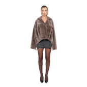 Geaca shearling persan, tip cojoc, culoare speciala, 65cm