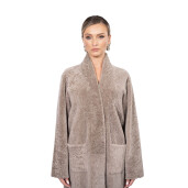 Haina shearling persan, culoare speciala, cu cordon, 90cm
