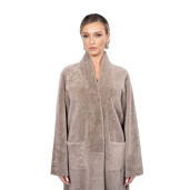 Haina shearling persan, culoare speciala, cu cordon, 90cm
